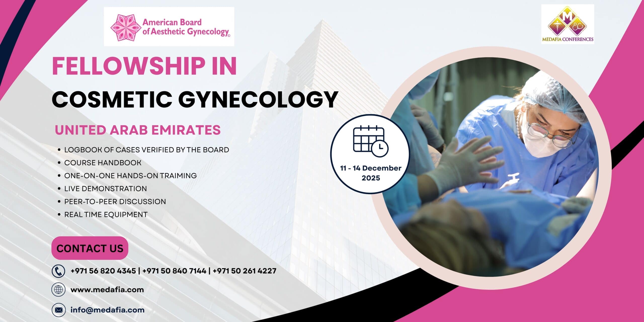 Fellowship in Cosmetic Gynecology - UAE
